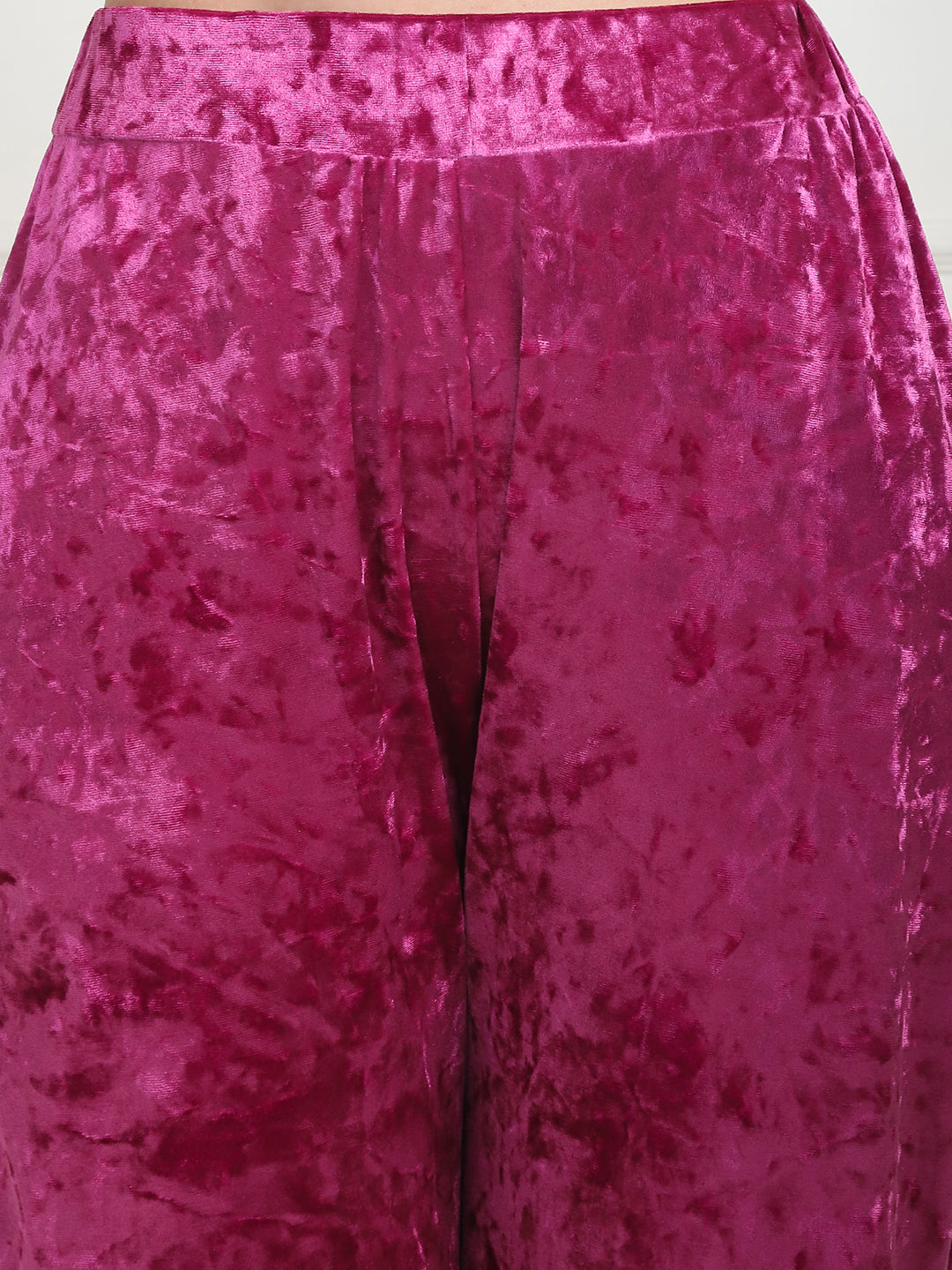 Metallic Pink Ice Velvet Lounge Set