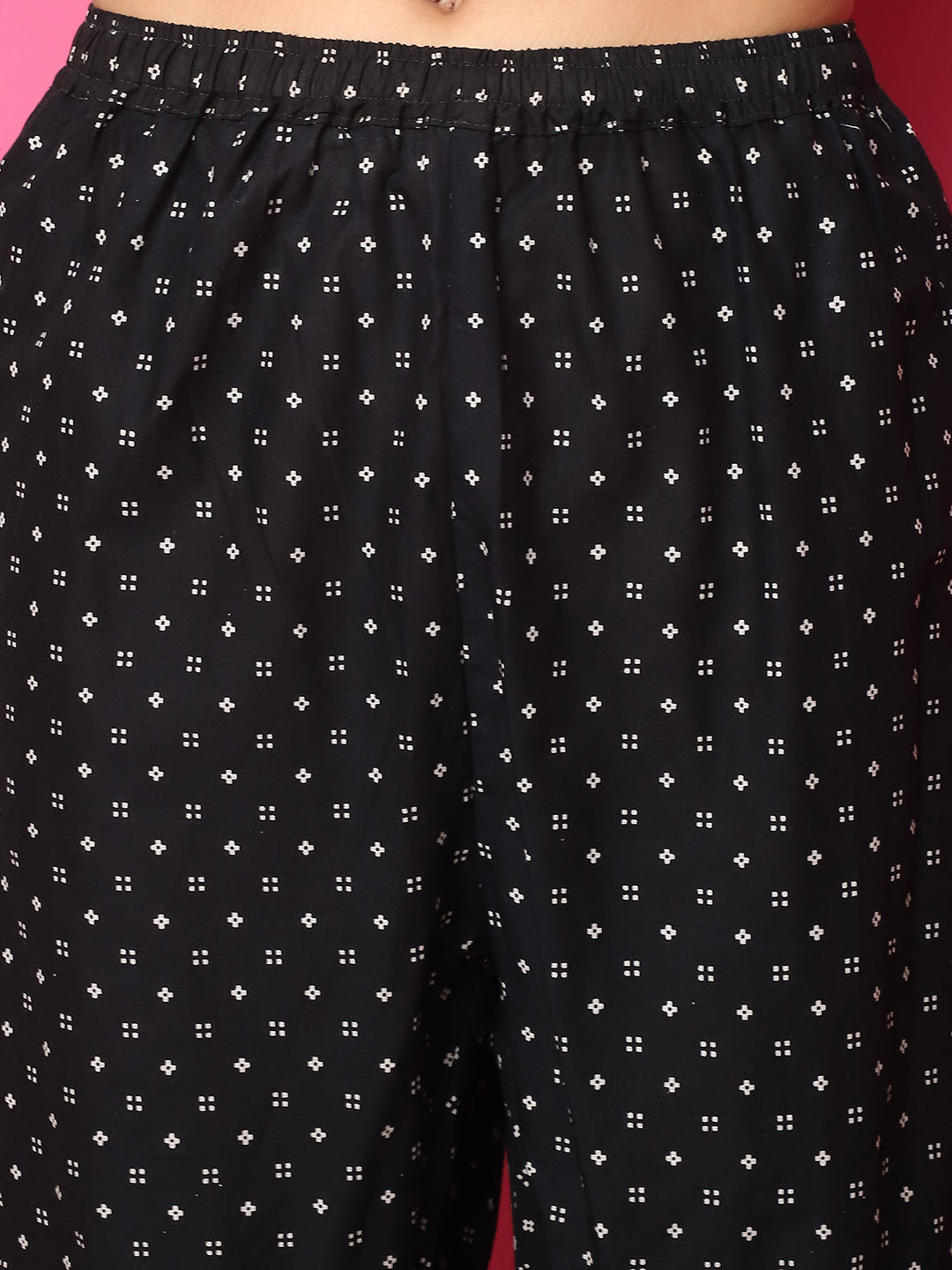 Black Flower Block Co-Ord Set