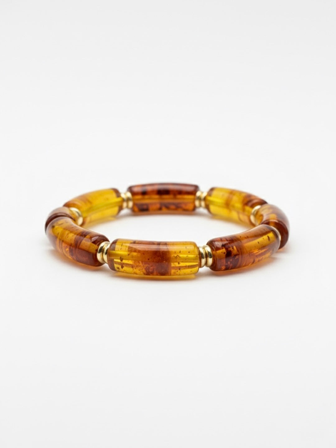 Caramel Frappe Resin Bangles-Set of 5