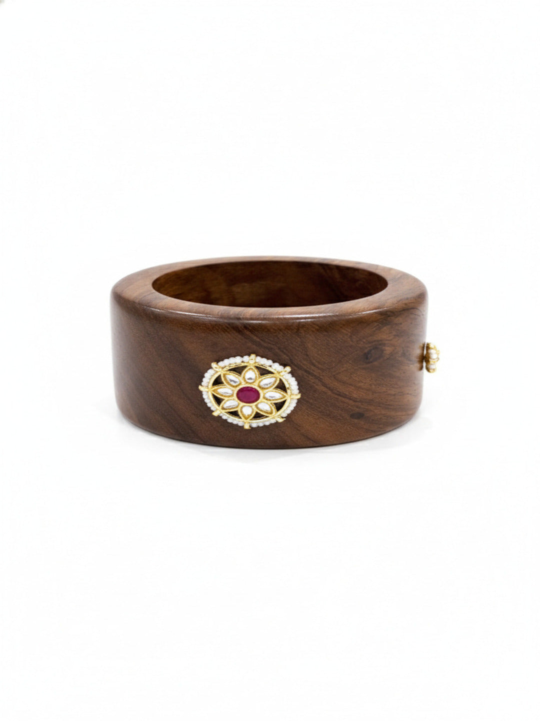 Lo-Fi Beats Wooden & Brass Bangles-Set of 2