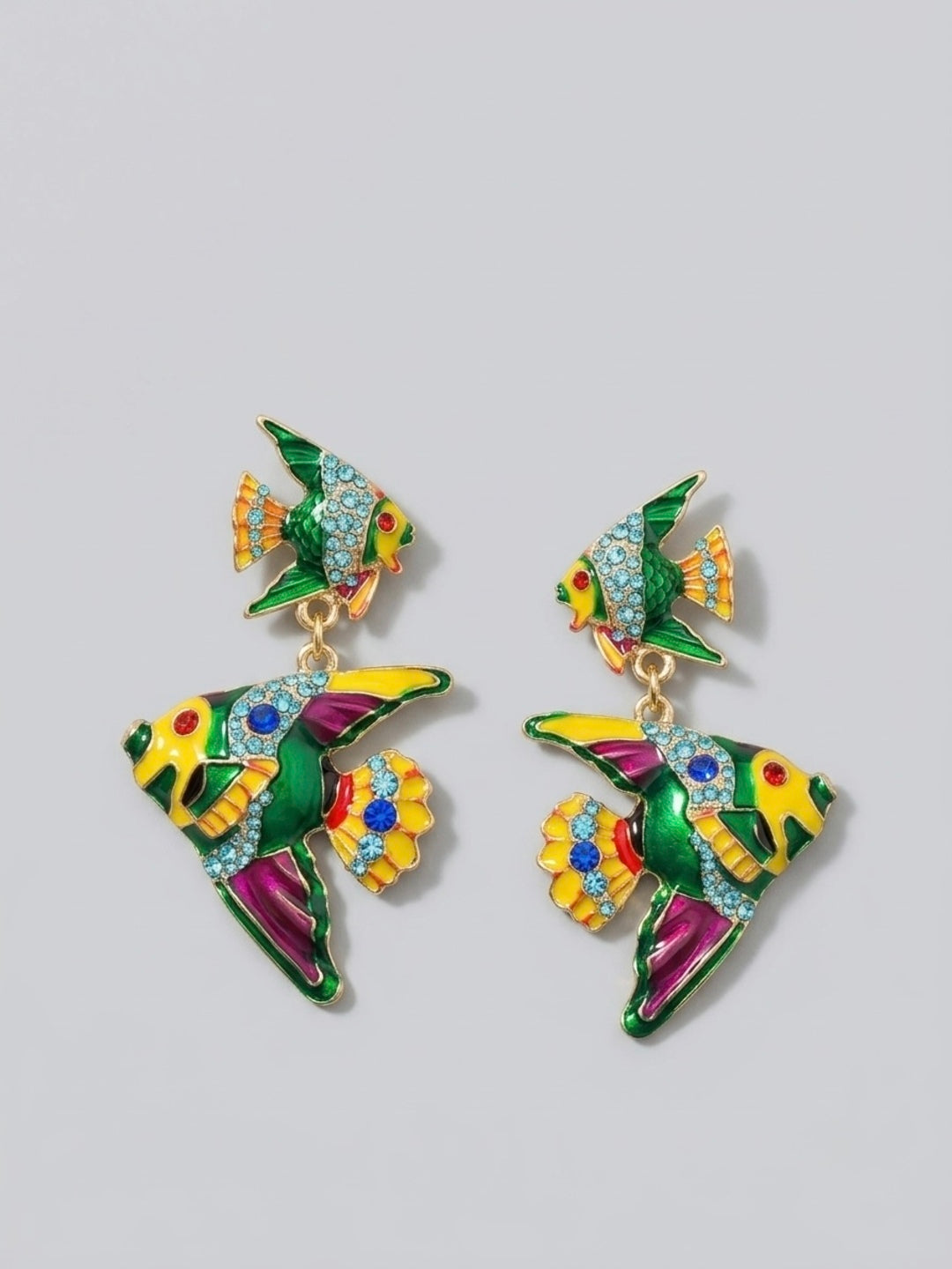 Mahi-Mahi Fish Statement Earrings