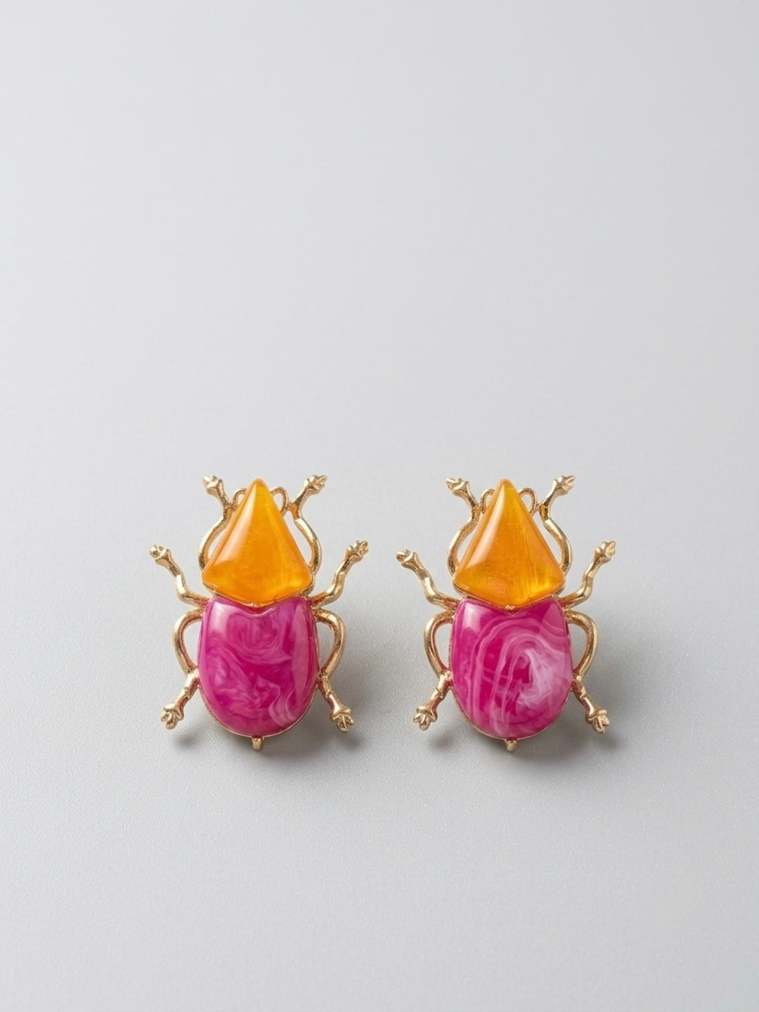 Firefly Beetle Statement Earrings