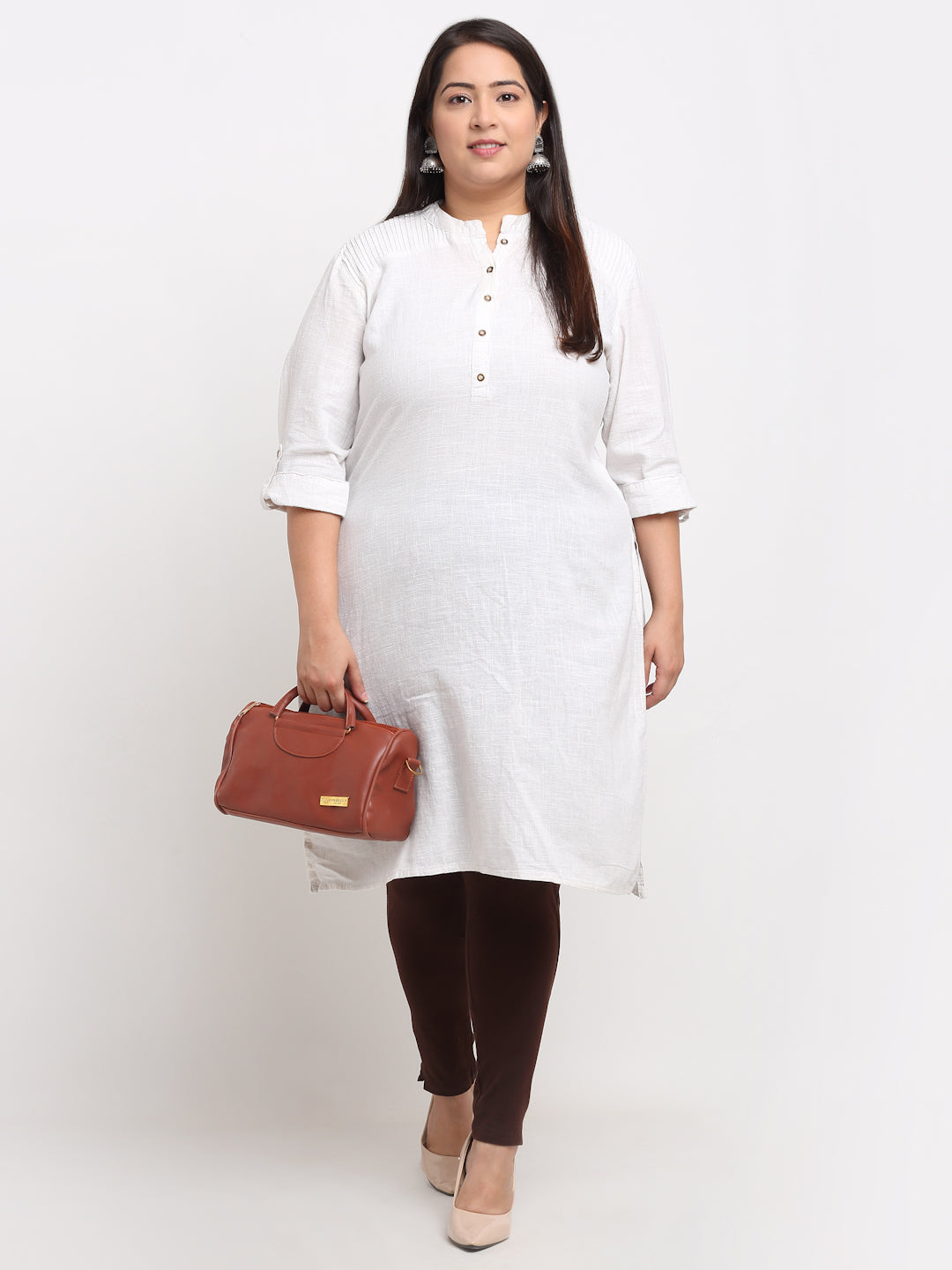 Brown Plus Pocket Pant