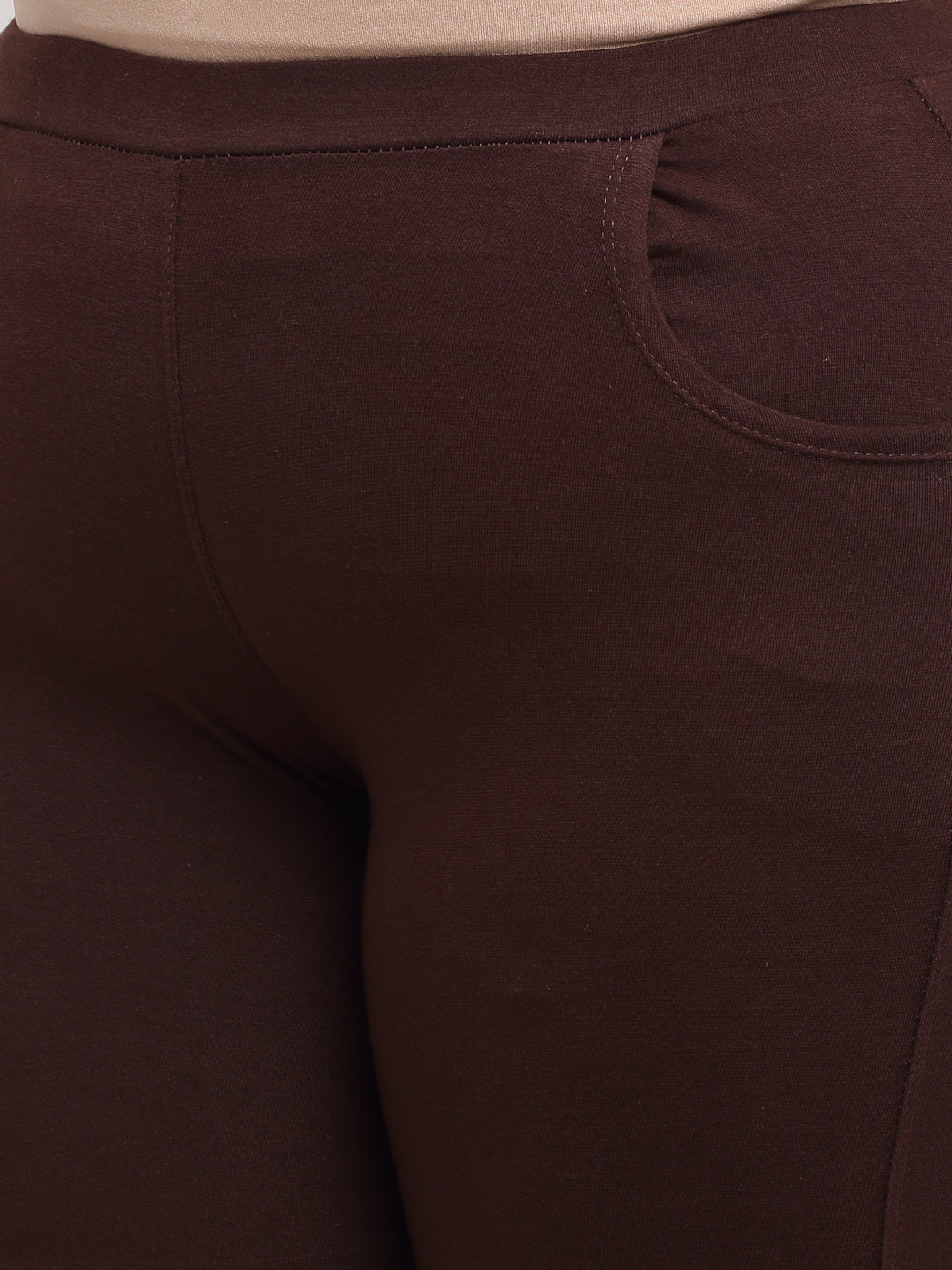 Brown Plus Pocket Pant