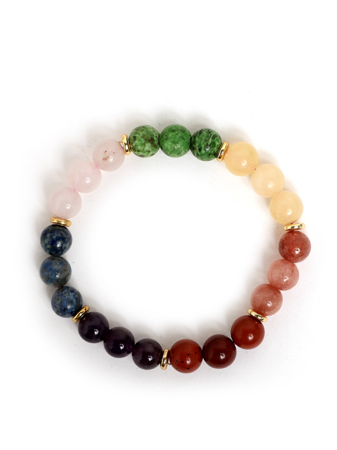 Seven Chakra Semi Precious Stone Bracelet