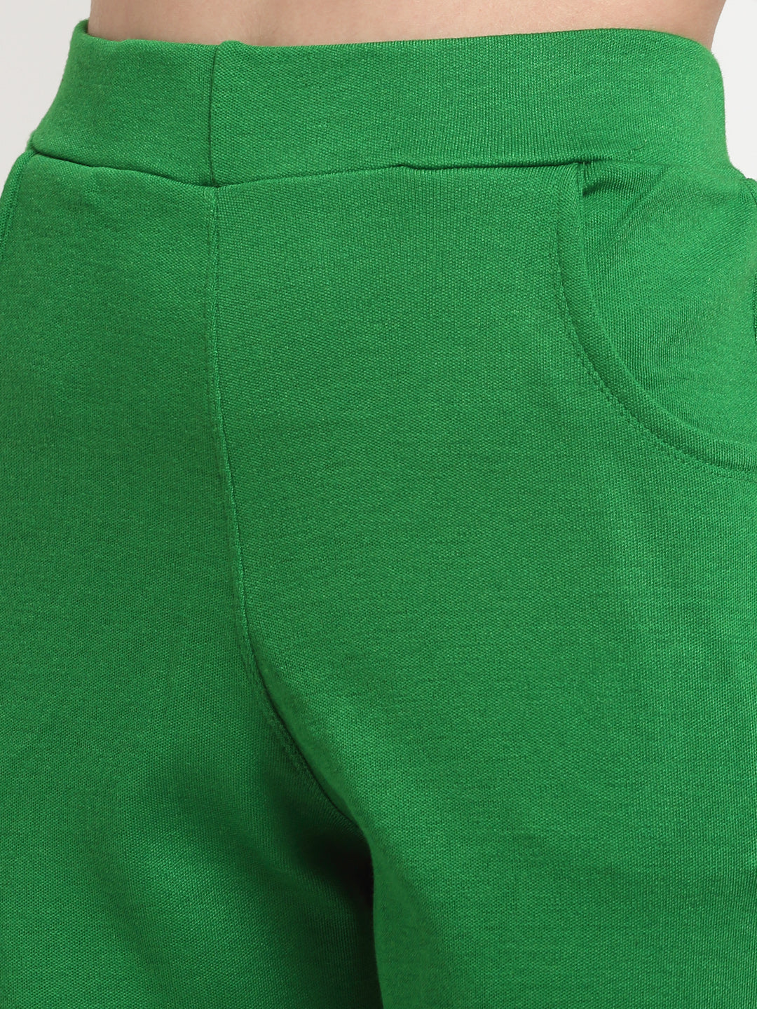 Green Woolen Pocket Pant