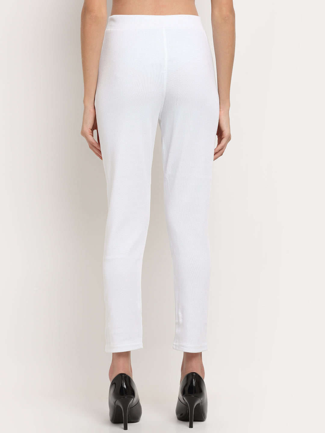 White Woolen Pocket Pant