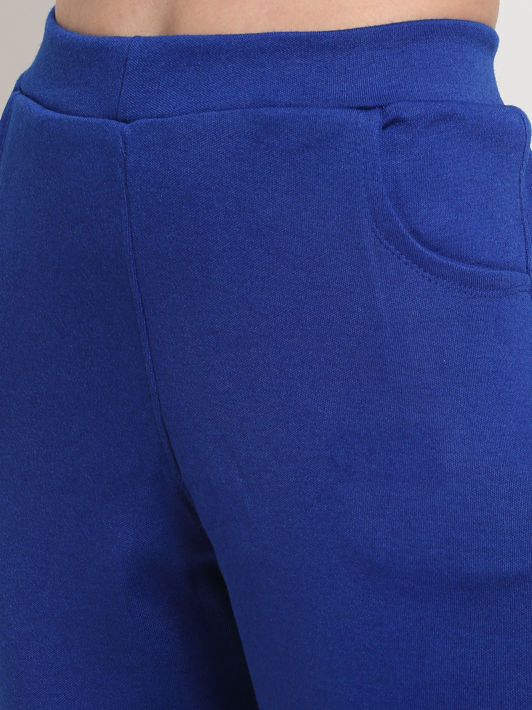 Royal Blue Woolen Pocket Pant