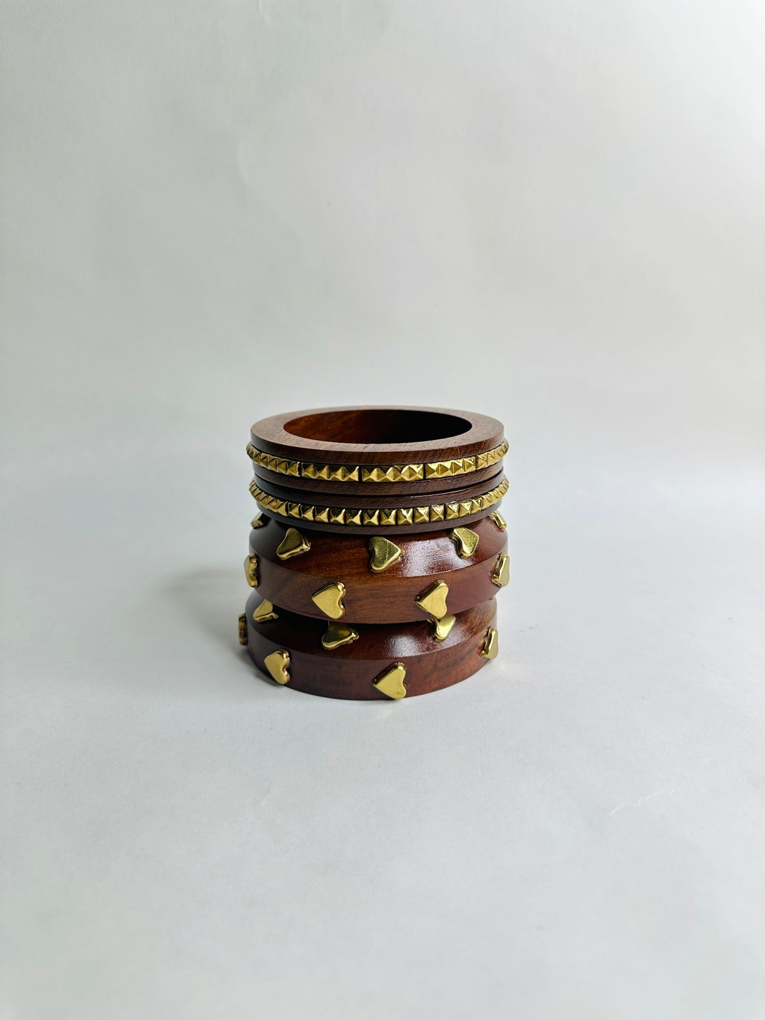 Heart-throb wooden Bangles-Set of 4