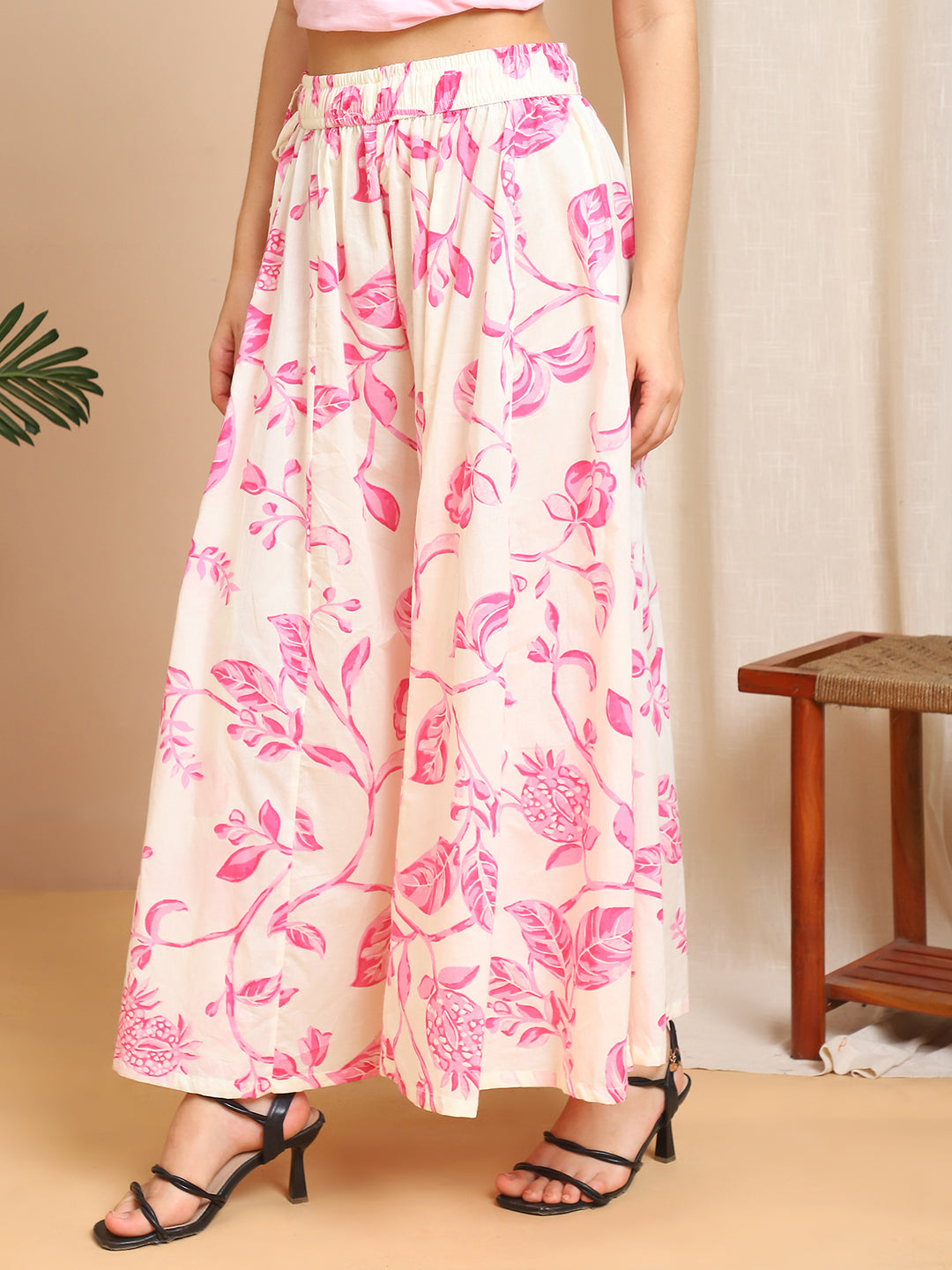 Mogra Cotton Kali Palazzo