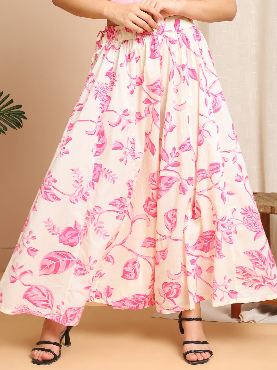 Mogra Cotton Kali Palazzo