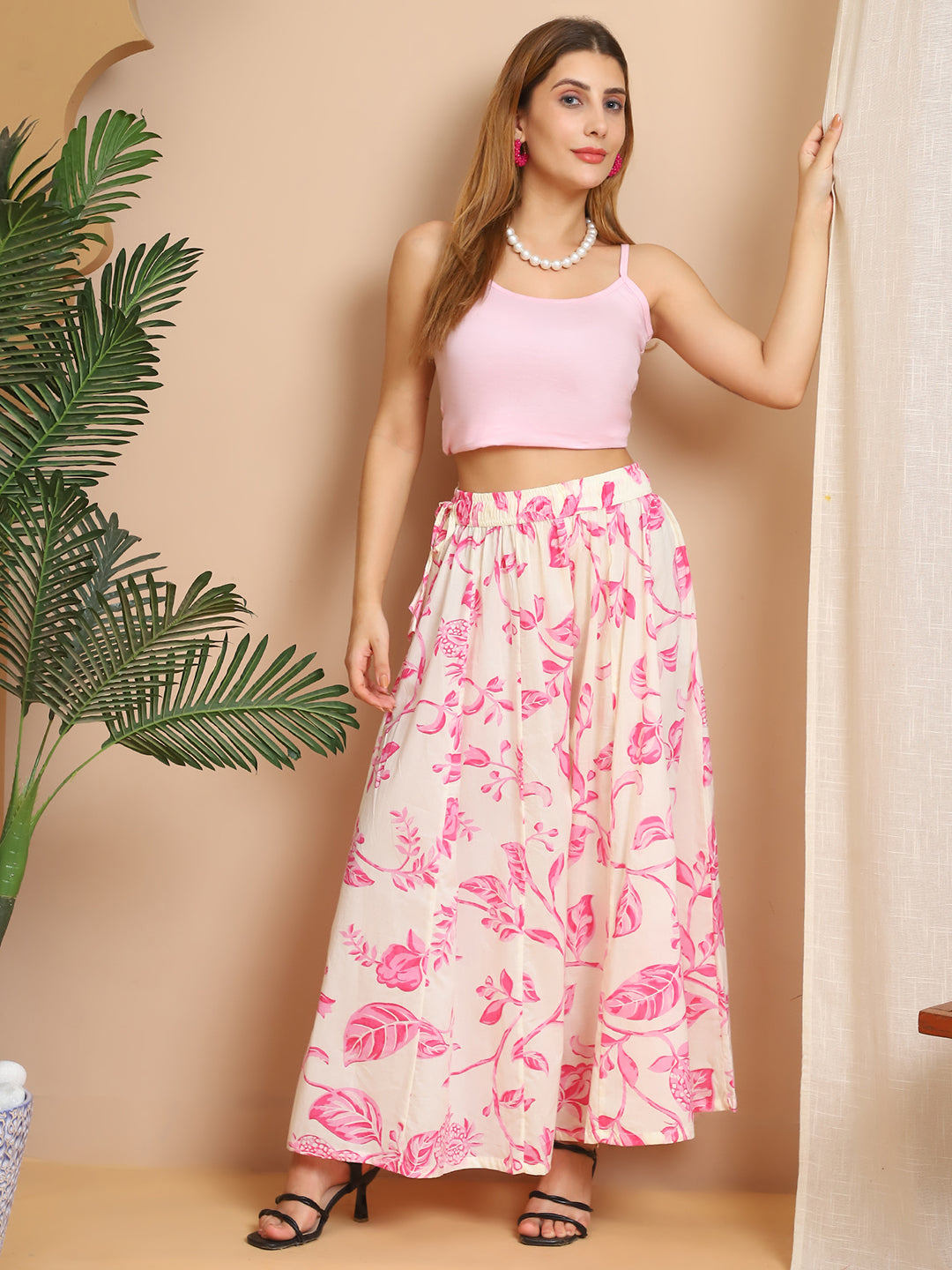 Mogra Cotton Kali Palazzo