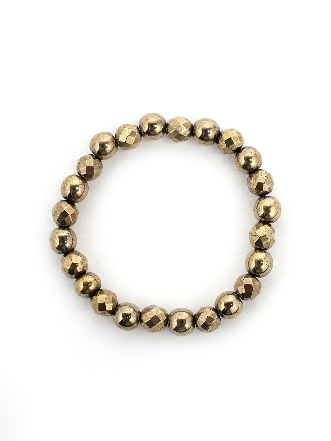 Combo Of Triple Action ,Golden Pyrite And Rhodochrosite Semi Precious Stone Bracelet