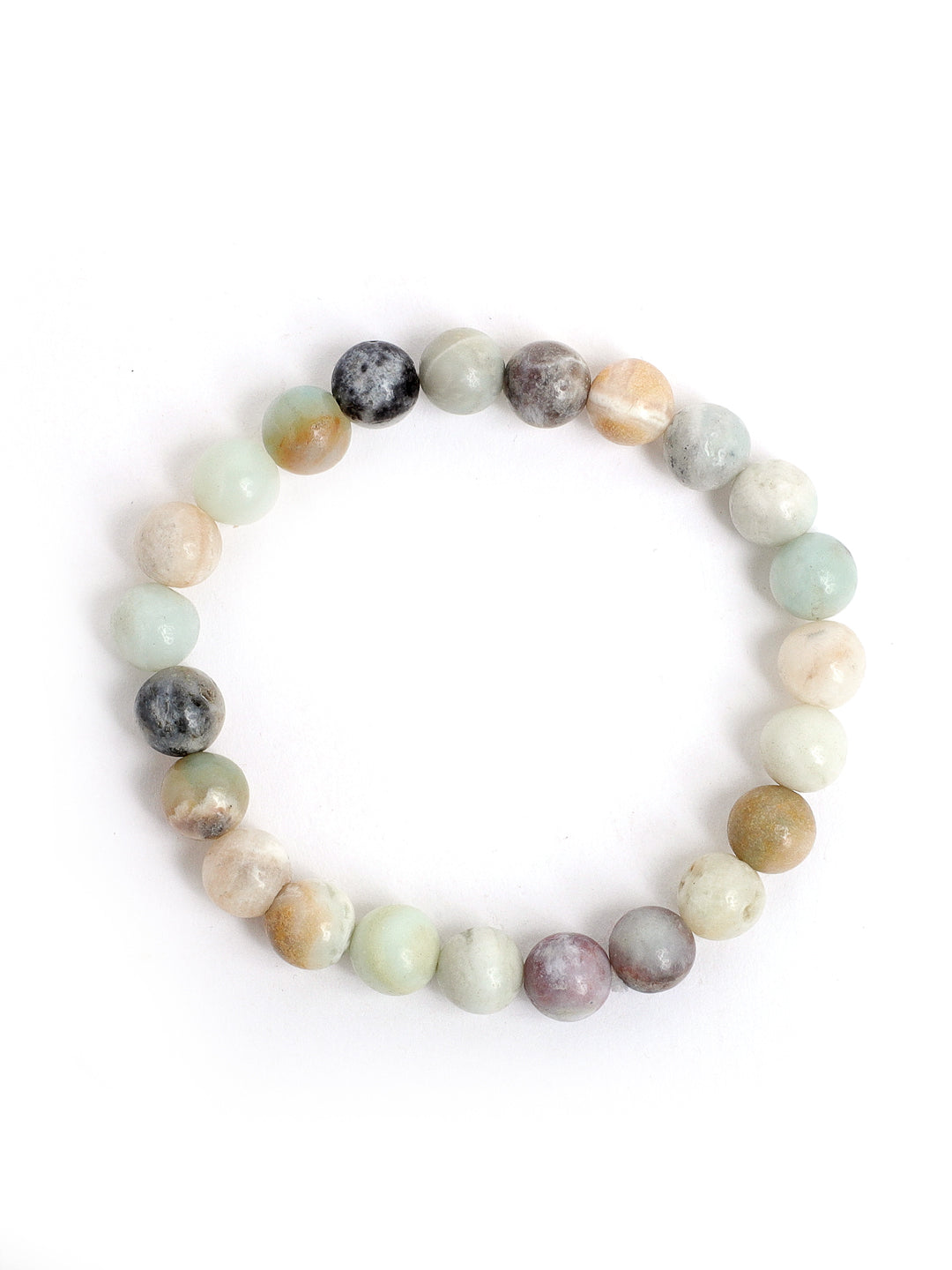 Combo Of Lawa ,Hemetite And Rhodochrosite Semi Precious Stone Bracelet