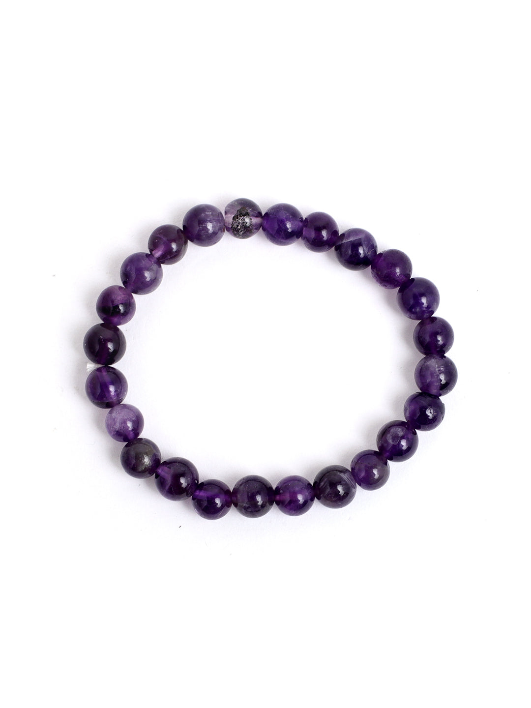 Combo Of Mos Agate ,Om Mani Multi And Amethyst Semi Precious Stone Bracelet