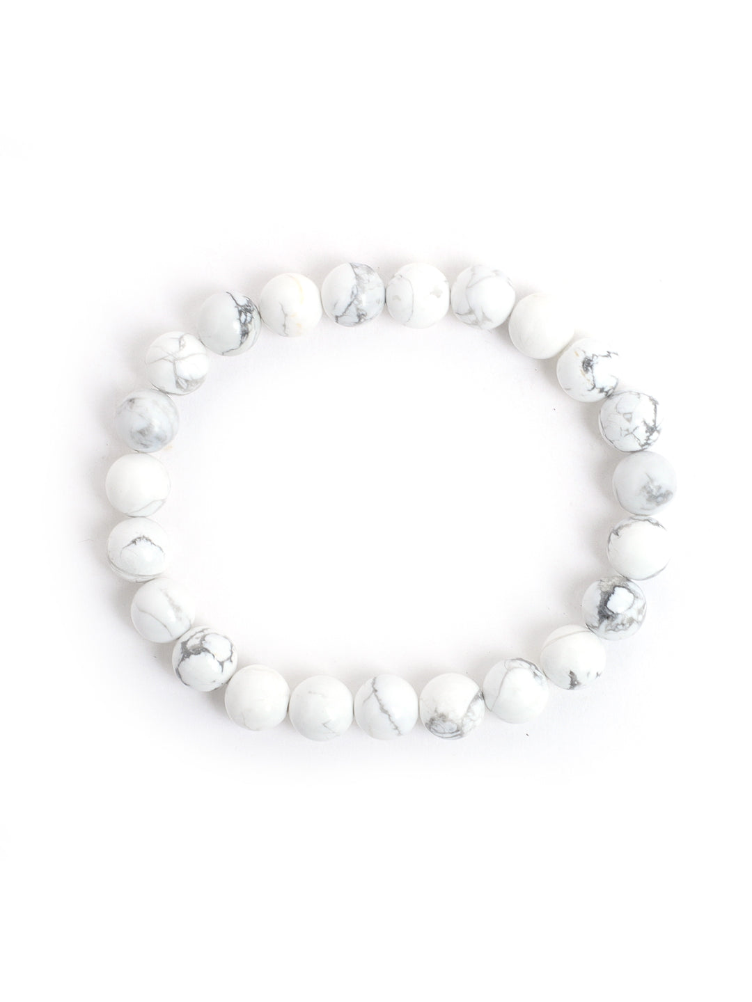 Combo Of Howlite ,Amazonite And Tiger Eye Semi Precious Stone Bracelet