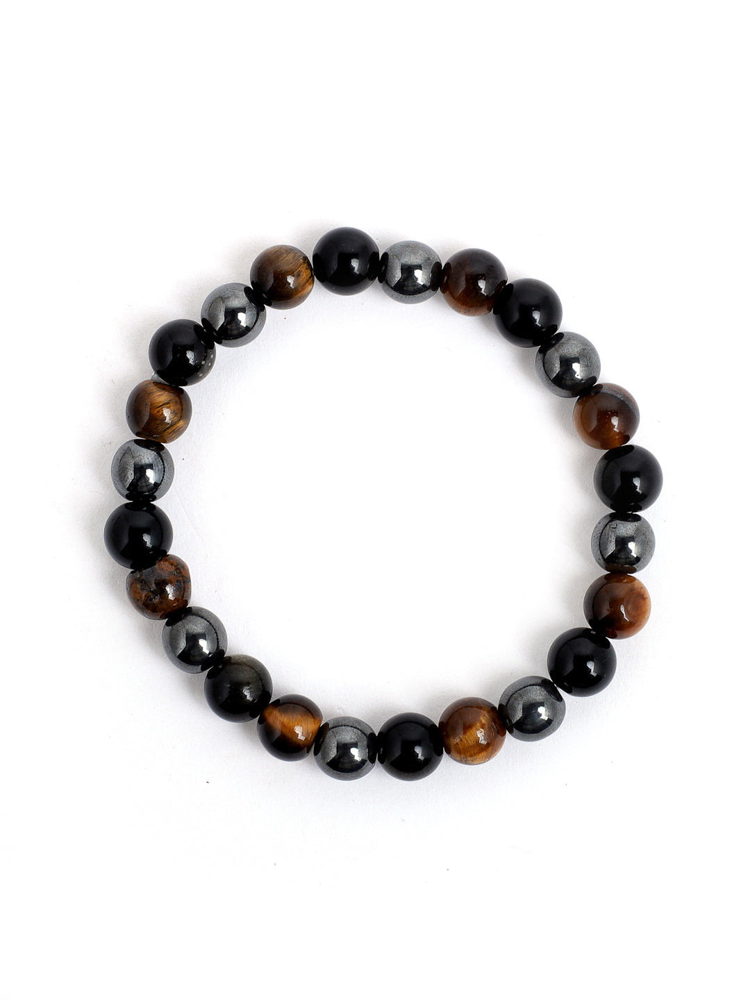 Combo Of Triple Action And Om Mani Multi Semi Precious Stone Bracelet