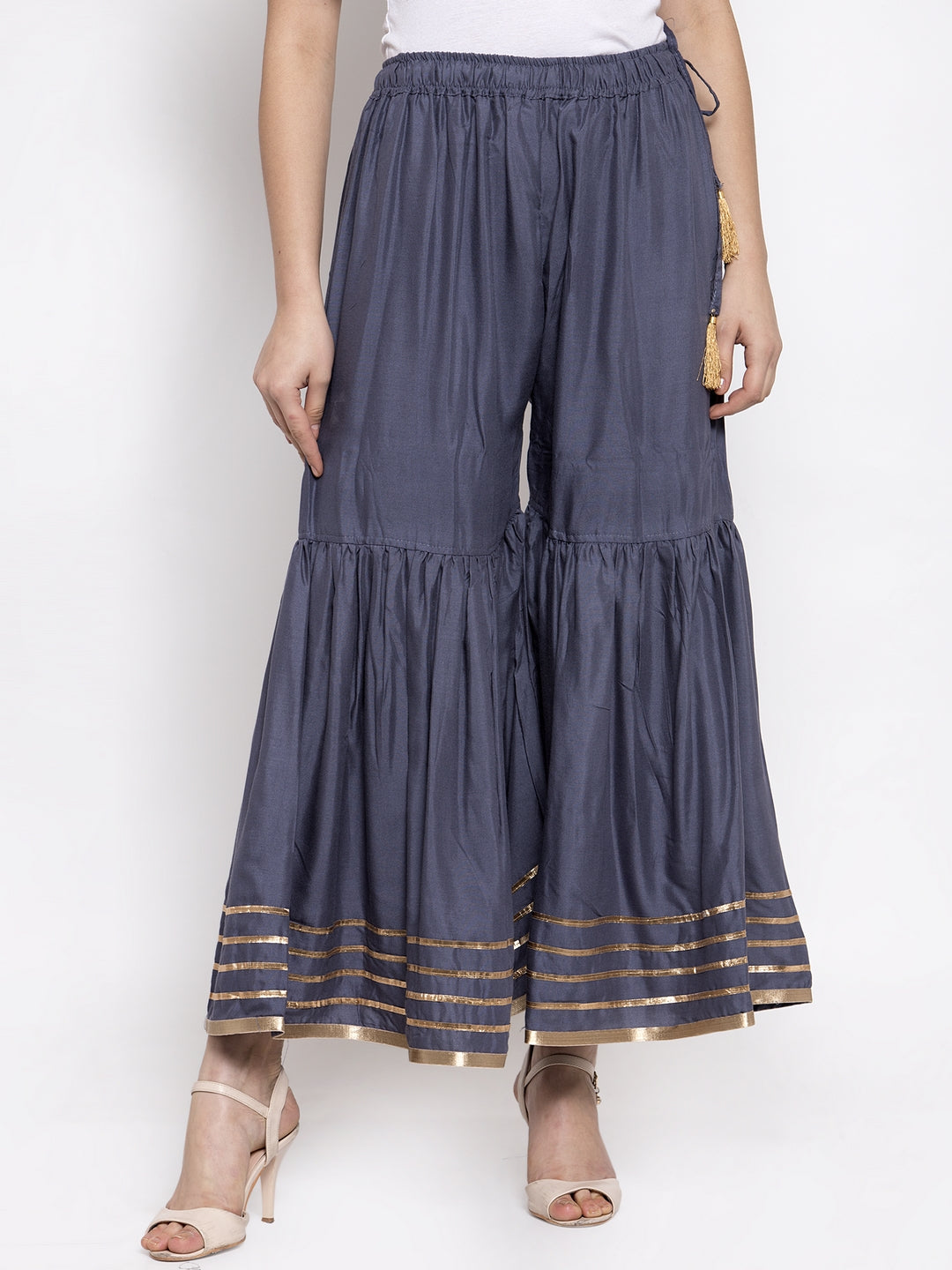 Dark Grey Rayon Sharara