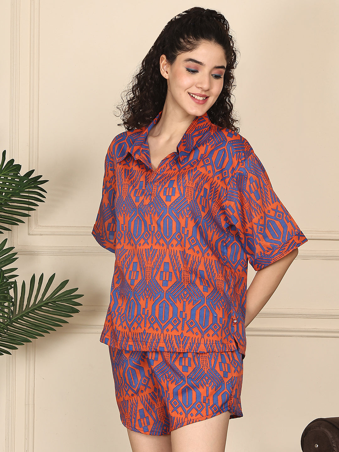 Citrus Maze Shorts Set