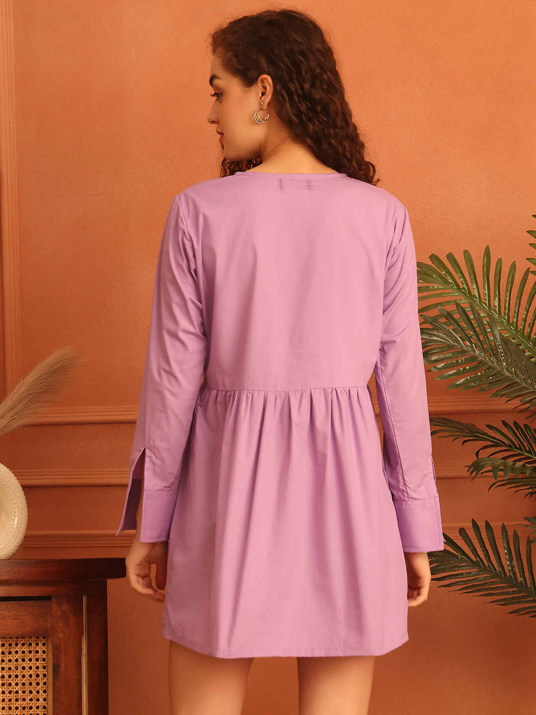 Lilac Cotton Dress