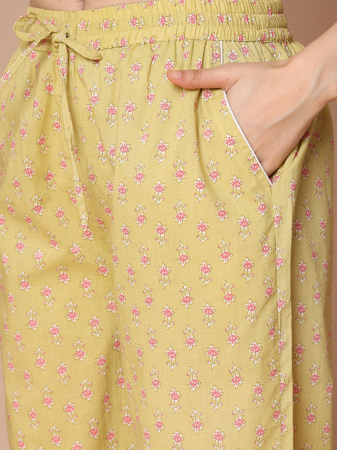 Nimbu Collar Night Suit