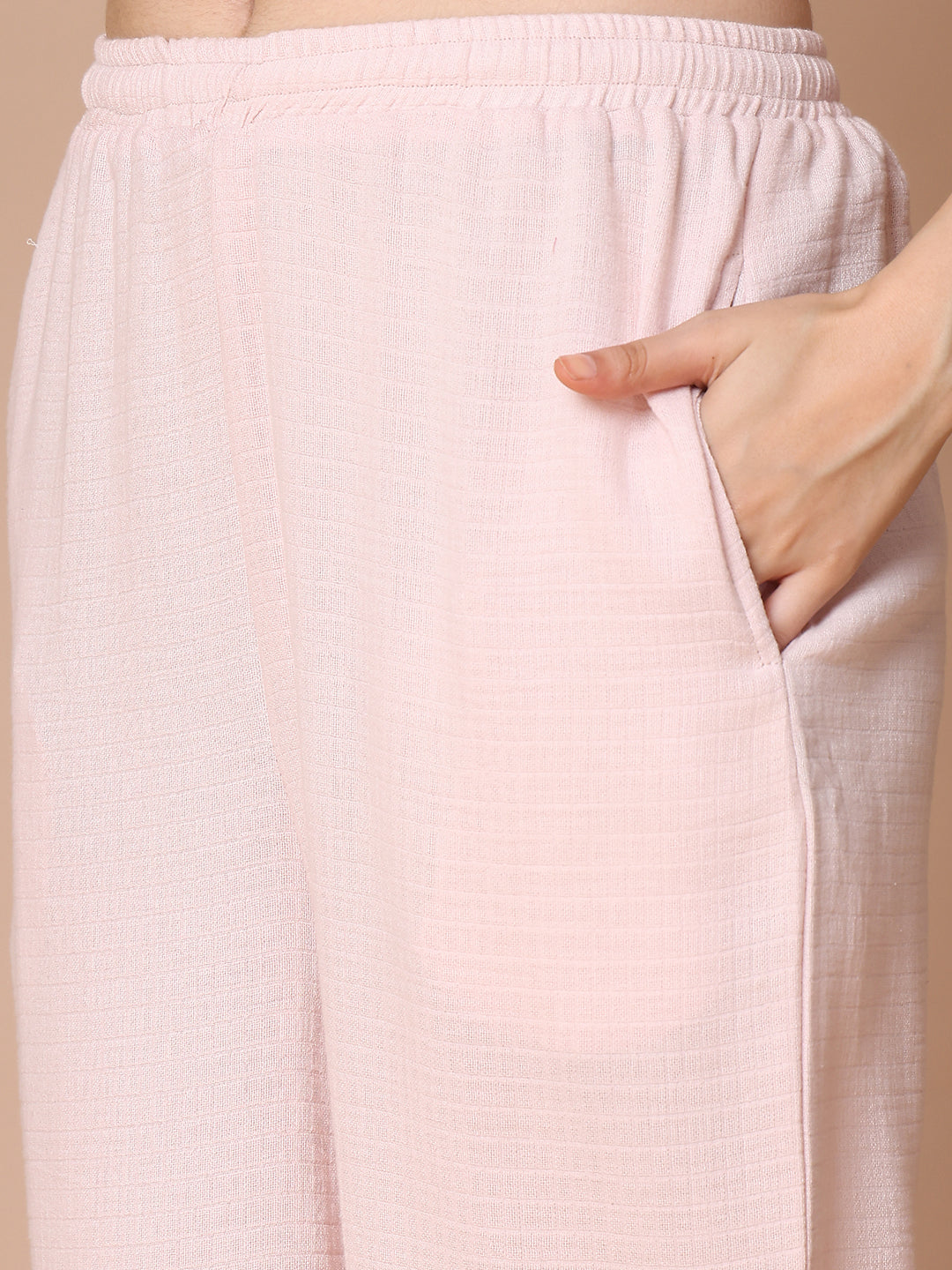 Blush Cloud Double Cloth Cotton Co-ord Set