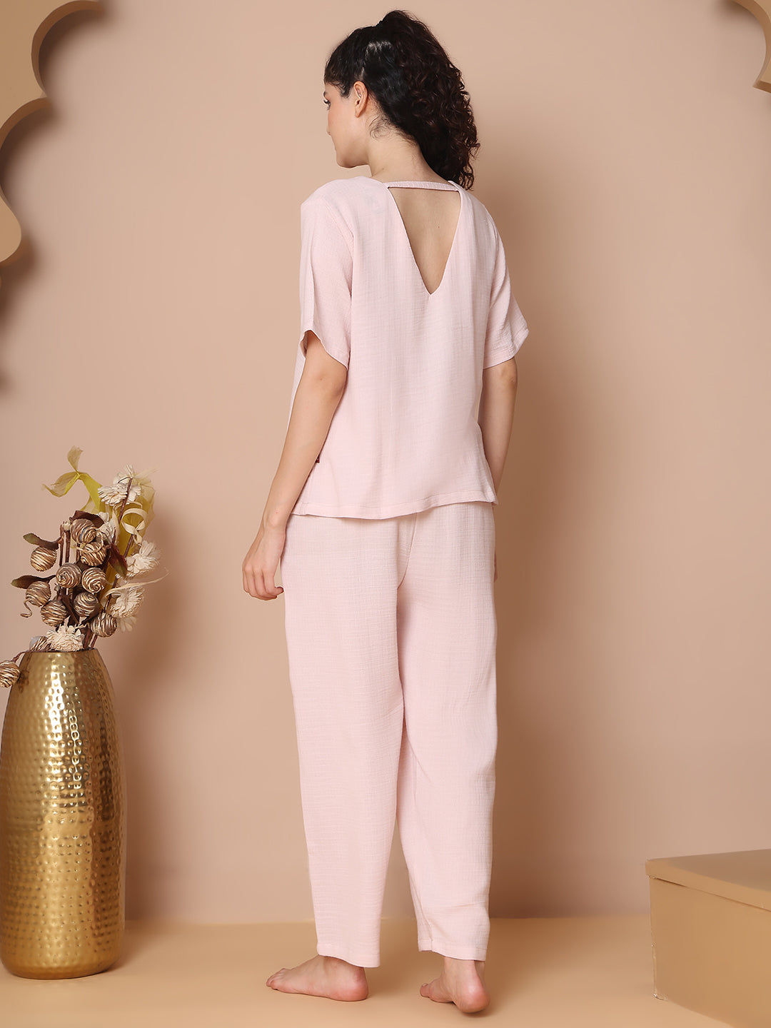 Blush Cloud Double Cloth Cotton Co-ord Set