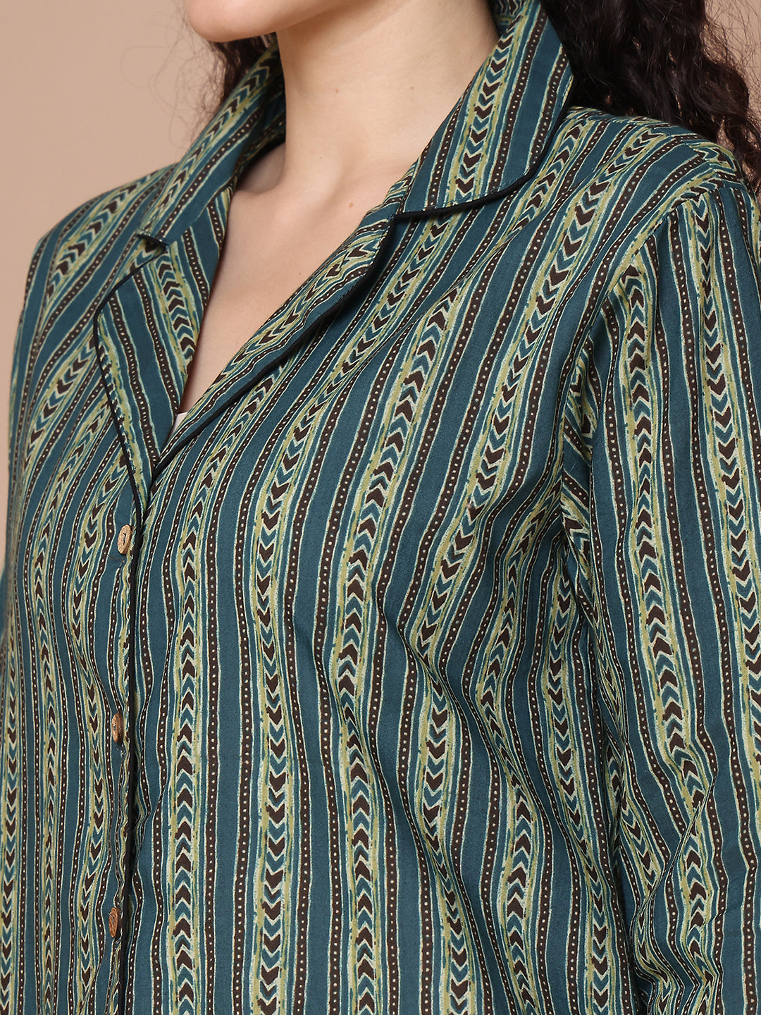 Sharbat Collar Night Suit