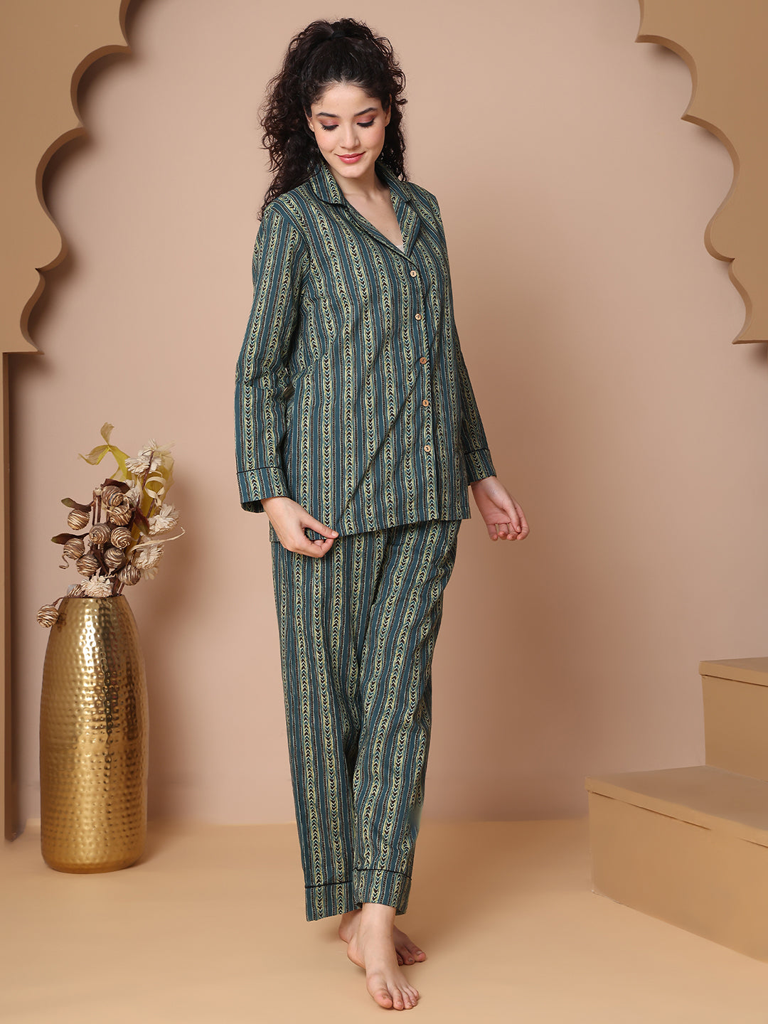 Sharbat Collar Night Suit