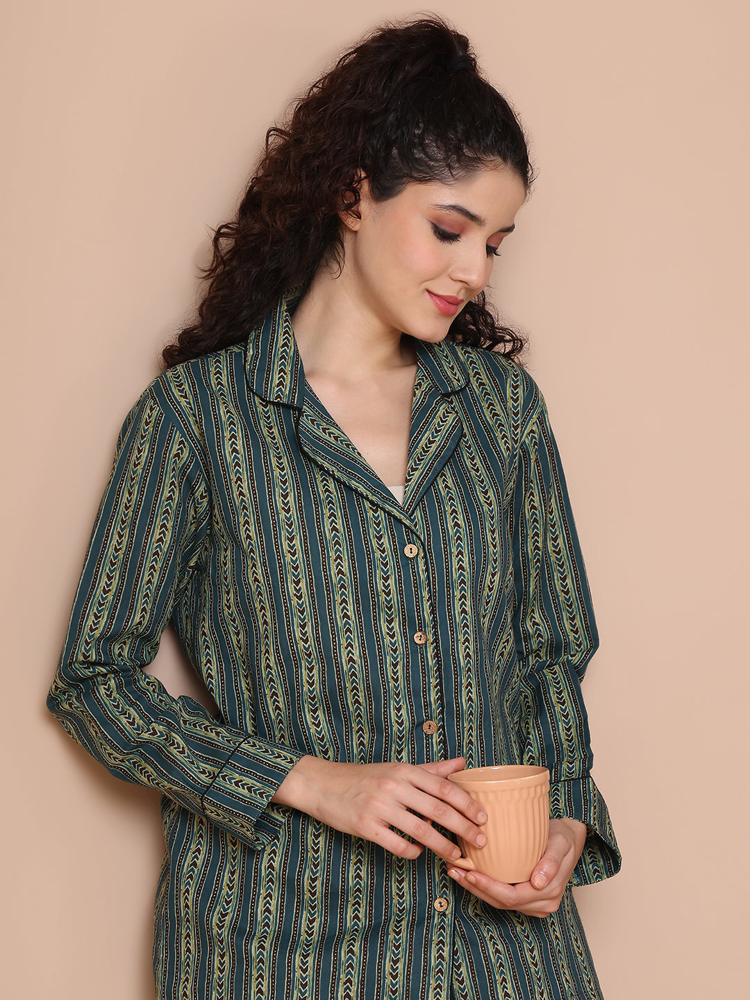 Sharbat Collar Night Suit