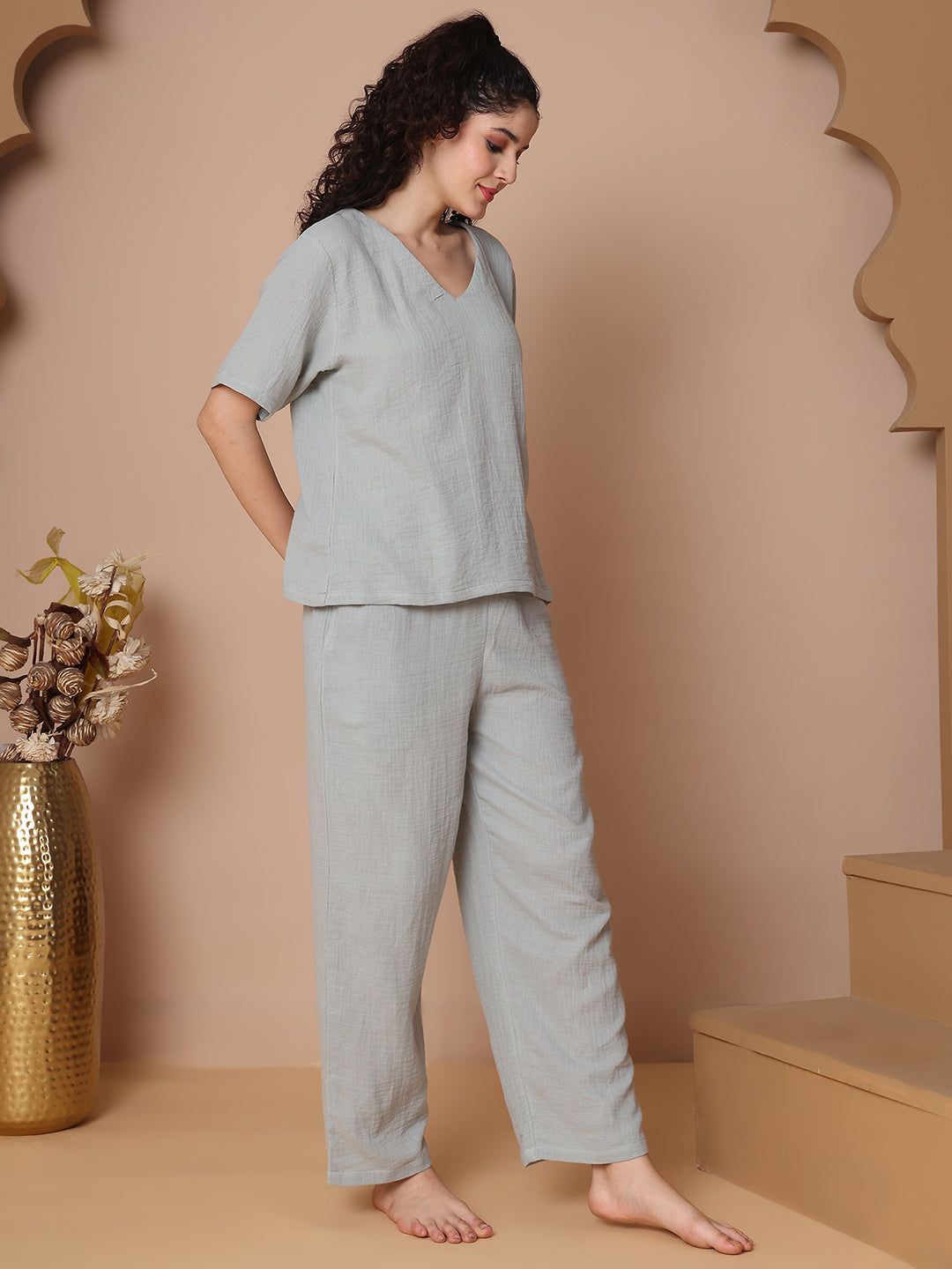 Cool Aloe Cotton Double Cloth Co-ord Set