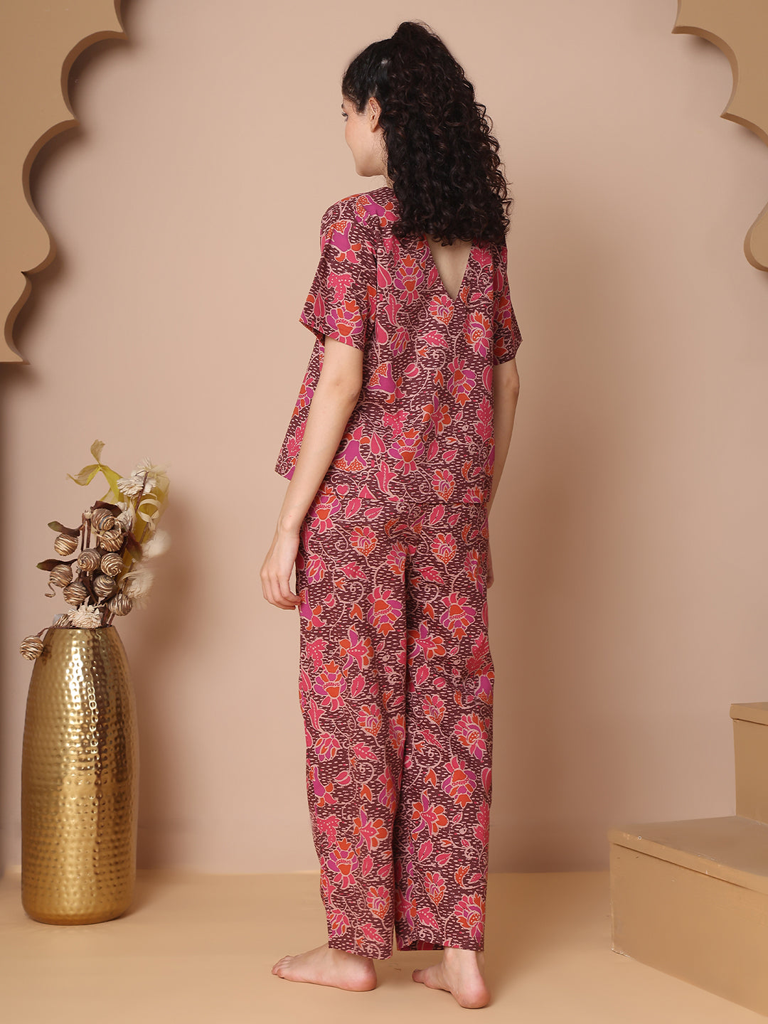 Crimson Spice Cotton Co-ord Set