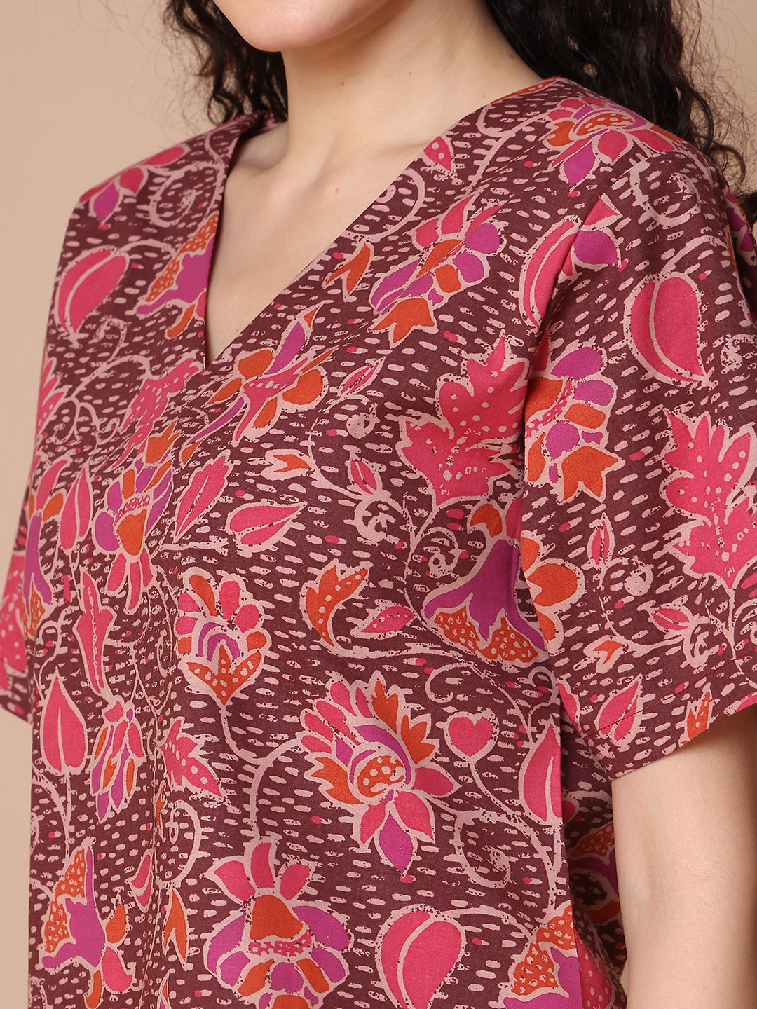Crimson Spice Cotton Co-ord Set