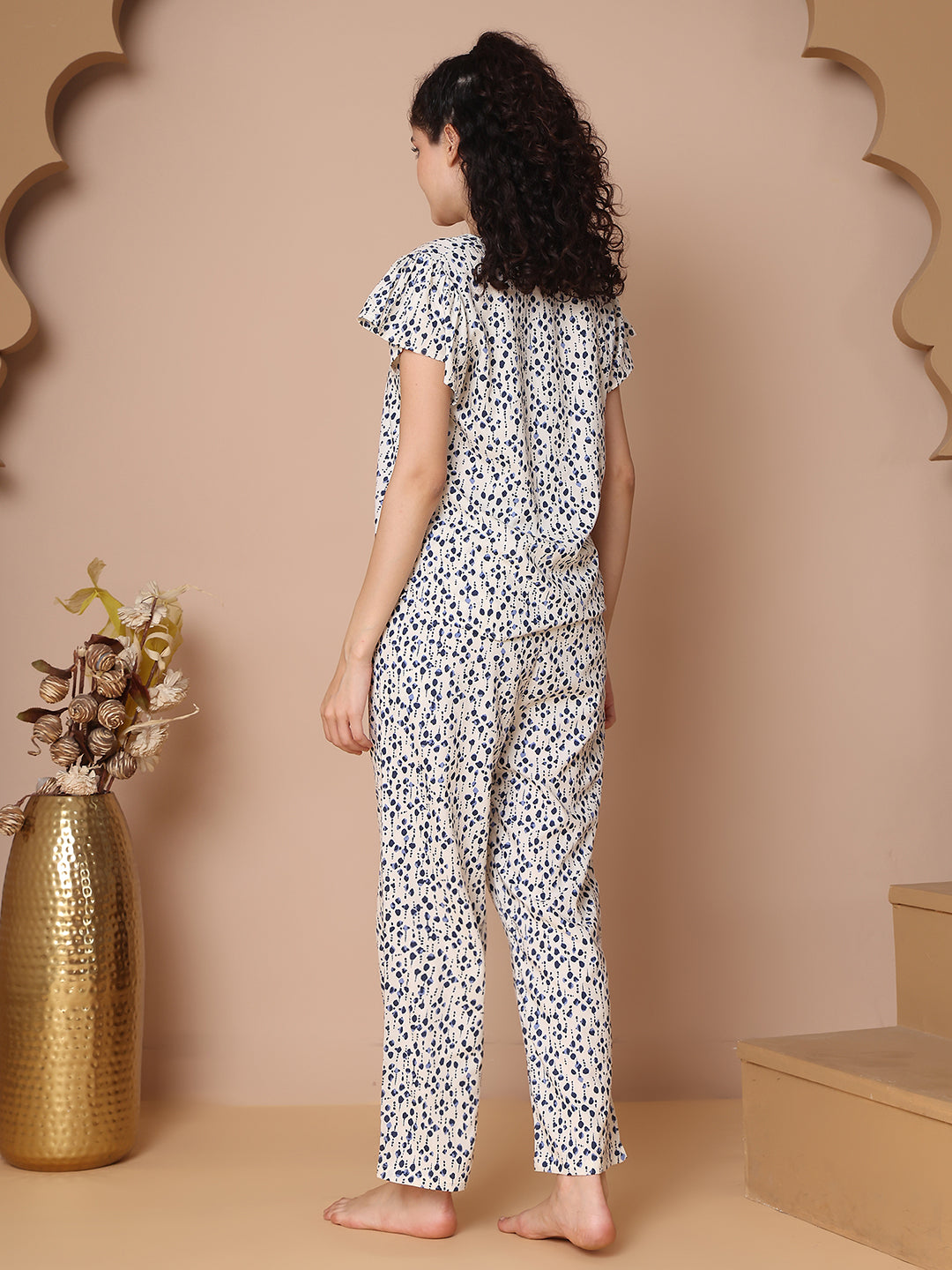 Navy Naps Frill Co-ord Set