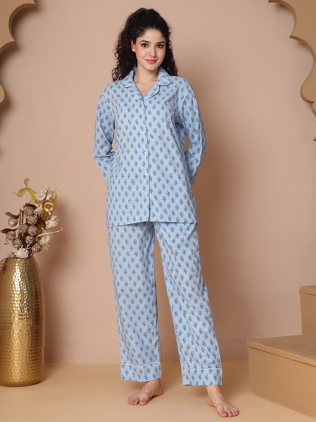 Abroo Collar Night Suit
