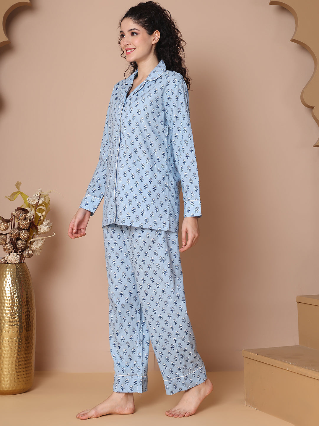Abroo Collar Night Suit
