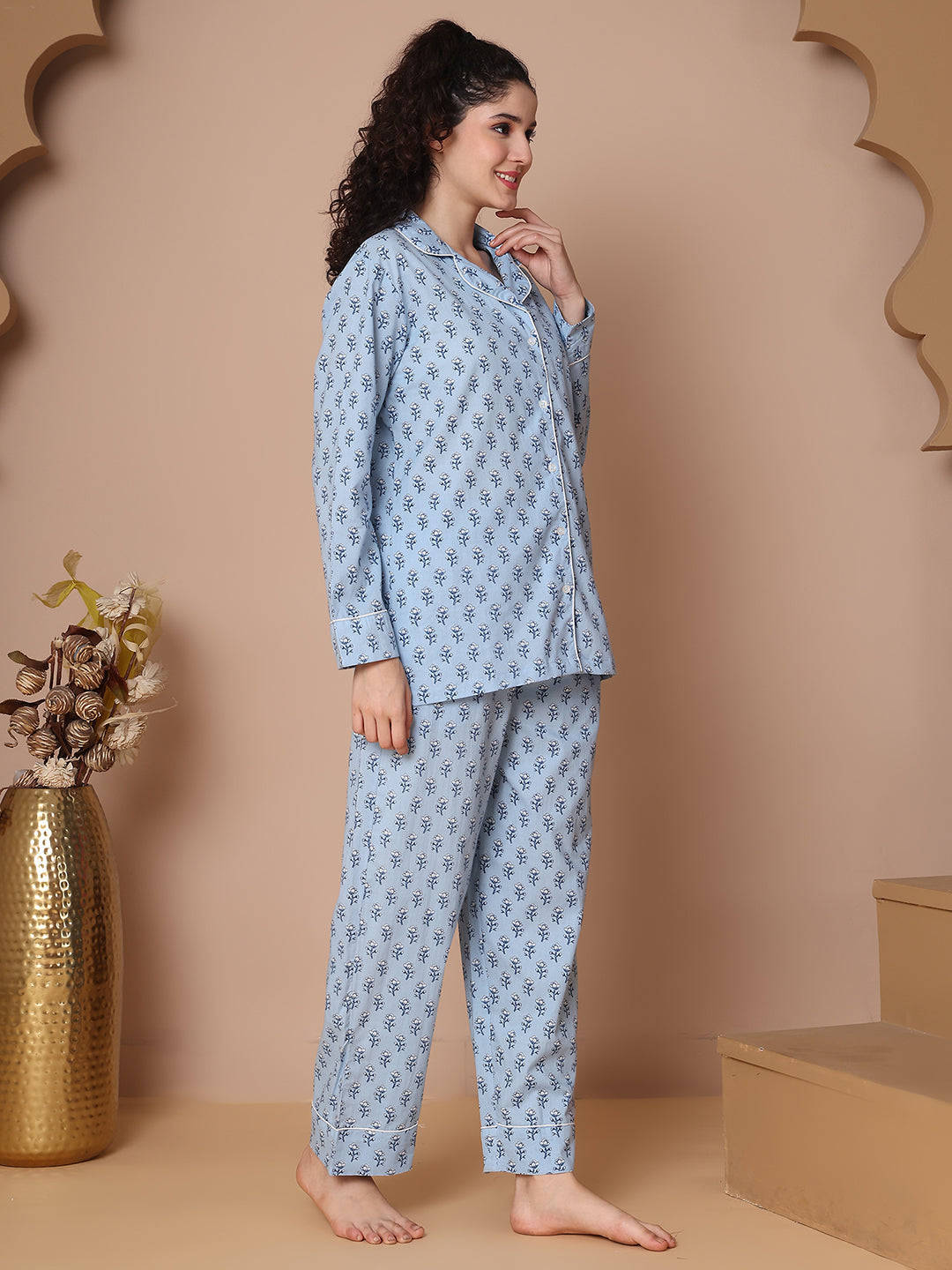Abroo Collar Night Suit