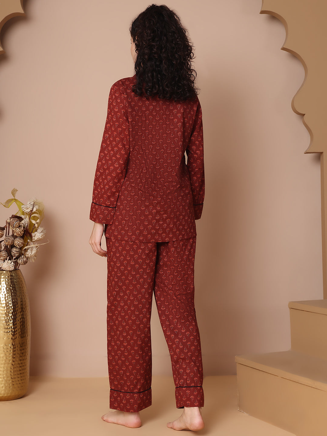 Kumkum Collar Night Suit