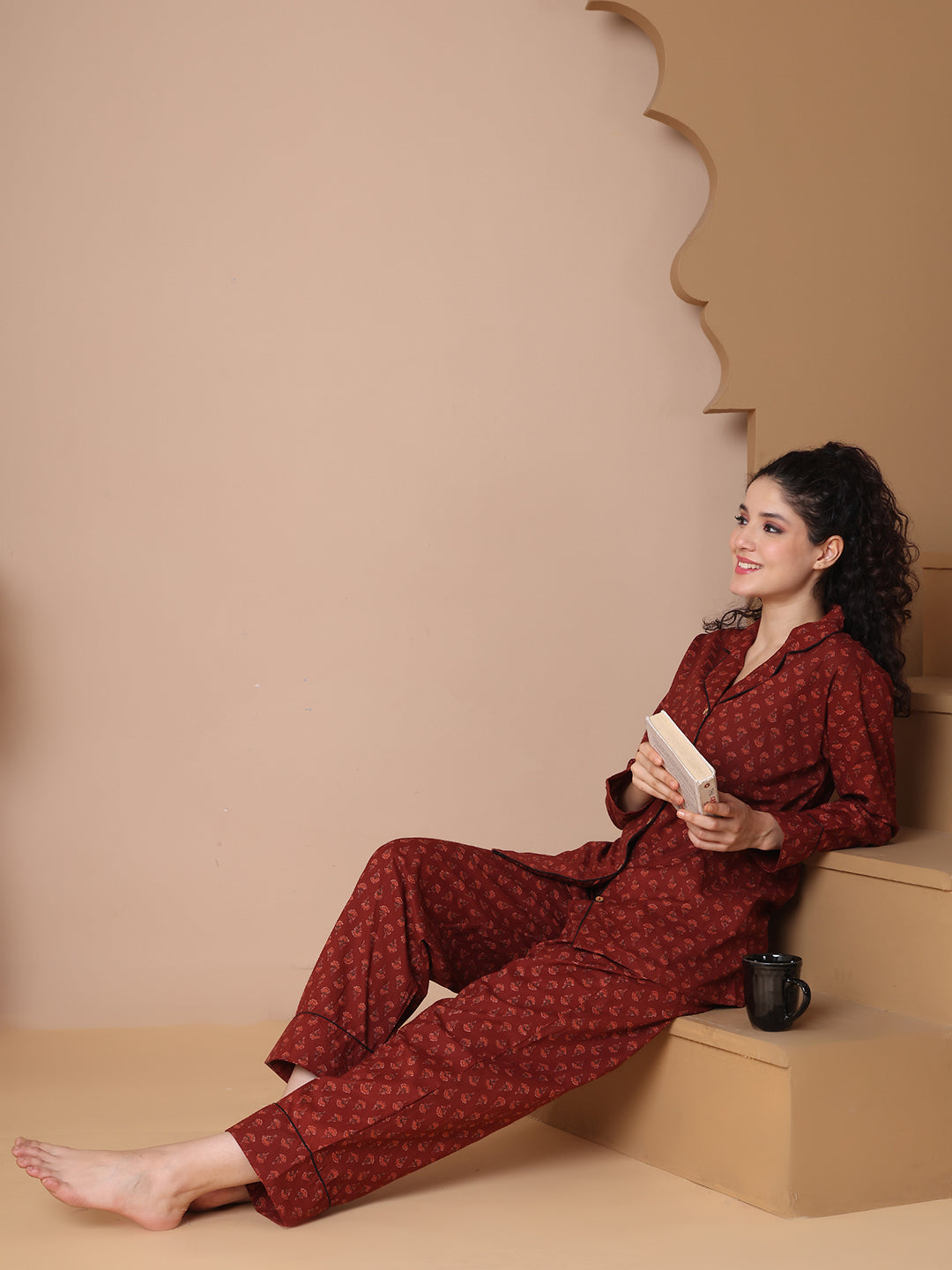 Kumkum Collar Night Suit