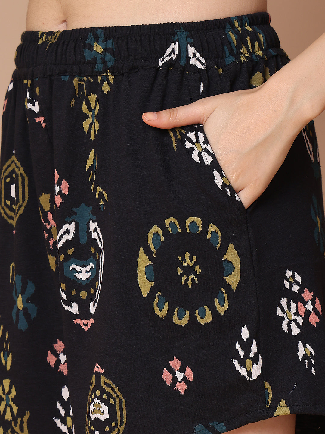 Tribal Twilight Knitted Lounge Shorts