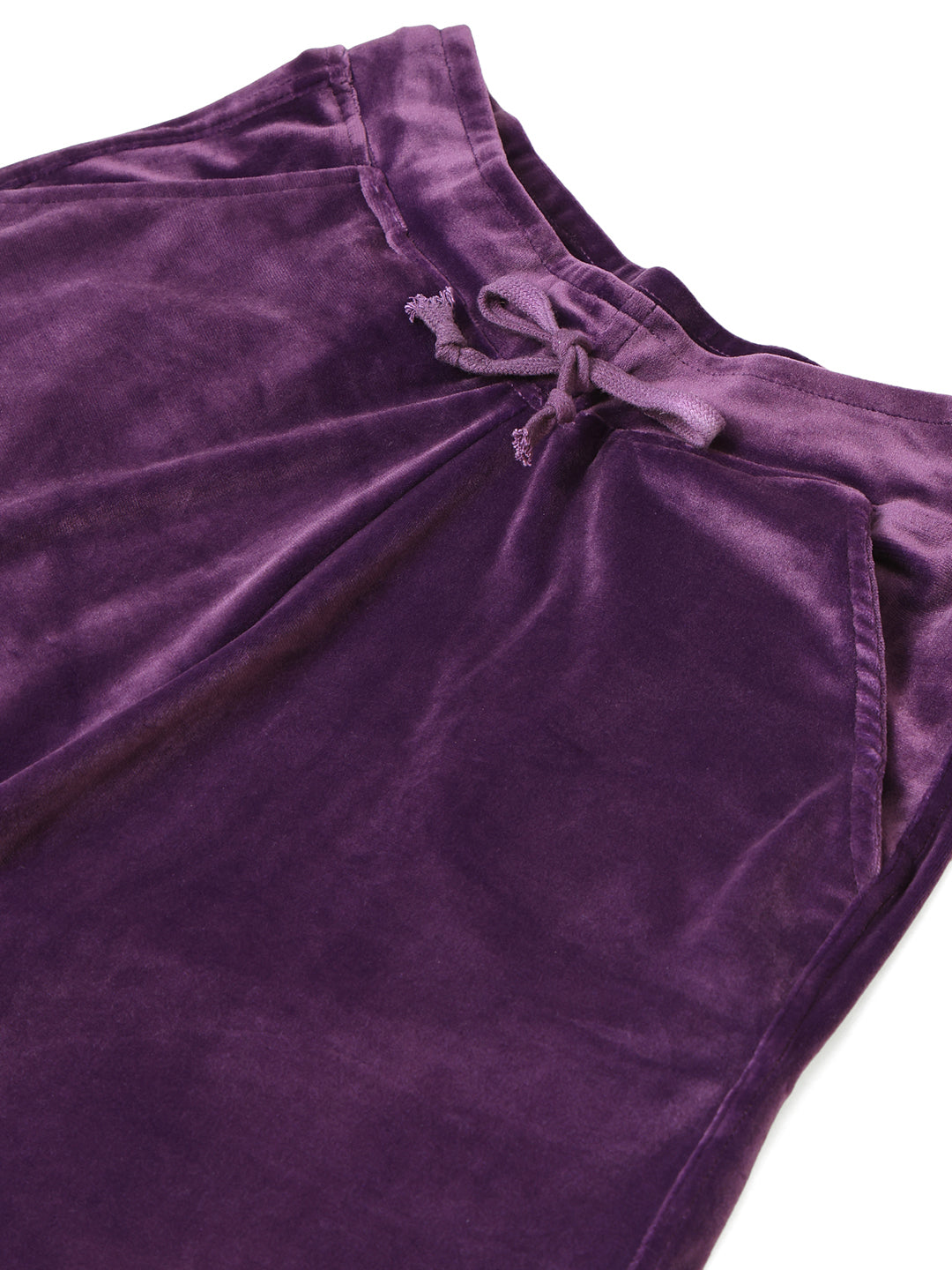 Purple Velvet Zip Lounge Set