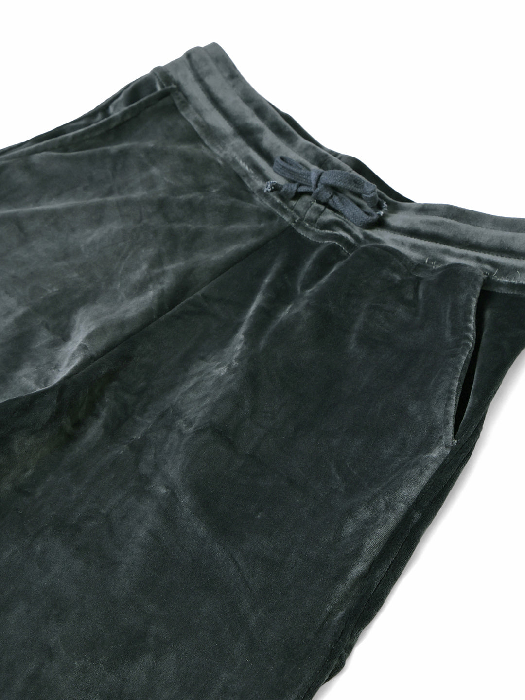 Dark Grey Velvet Hoodie Lounge Set