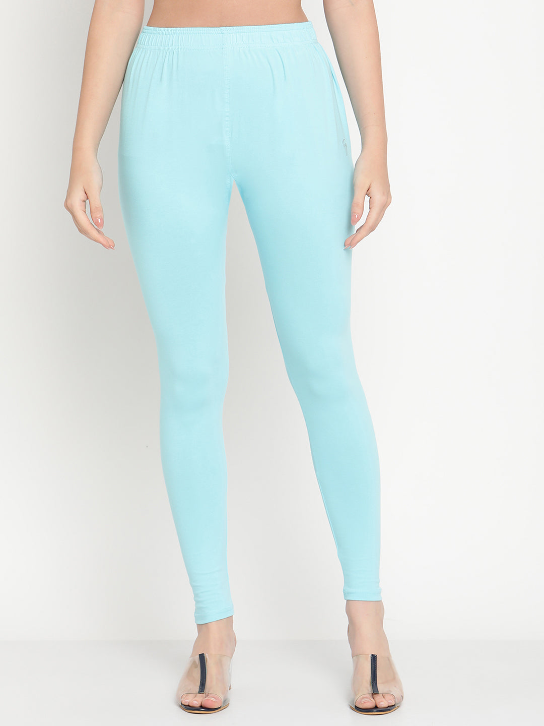 Sky Blue Ankle Length Legging
