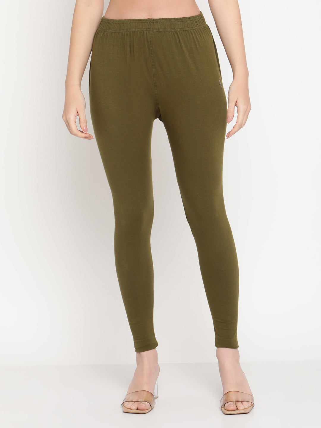 Olive Ankle Length Legging