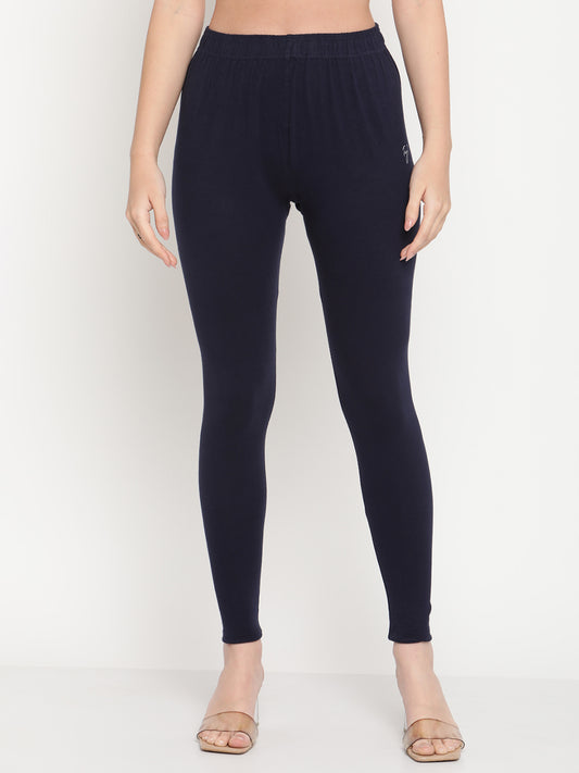 Navy Blue Ankle Length Legging