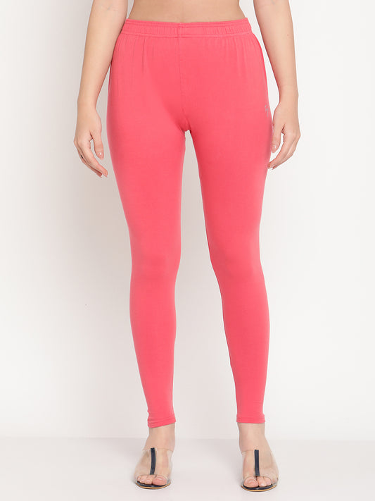 Coral Pink Ankle Length Legging