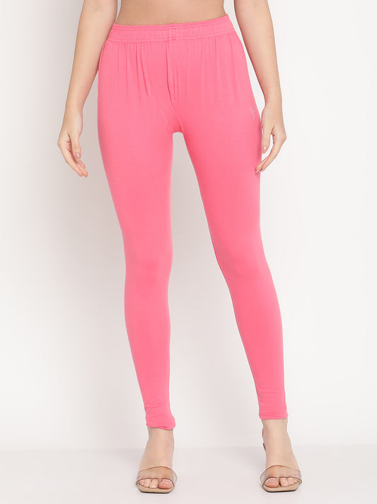 Flamingo Pink Ankle Length Legging