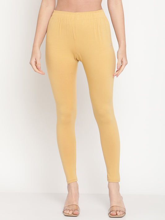Light Beige Ankle Length Legging