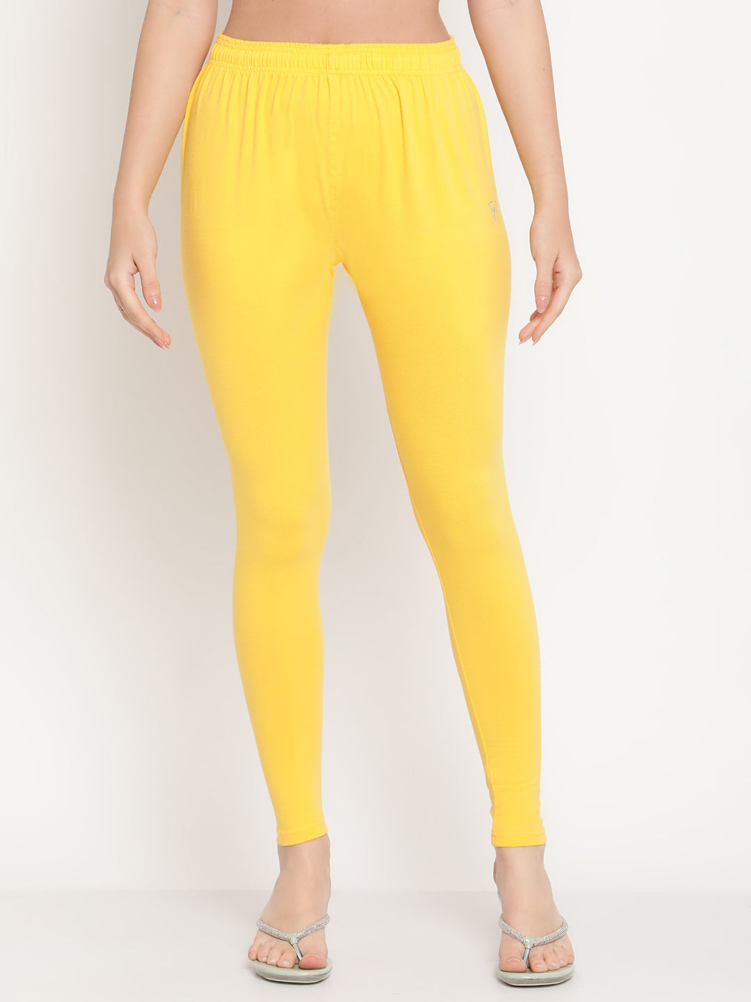 Yellow Ankle Length Legging