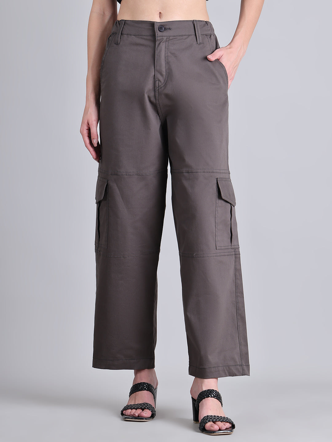 Dark Grey High-Rise Utility Cargo